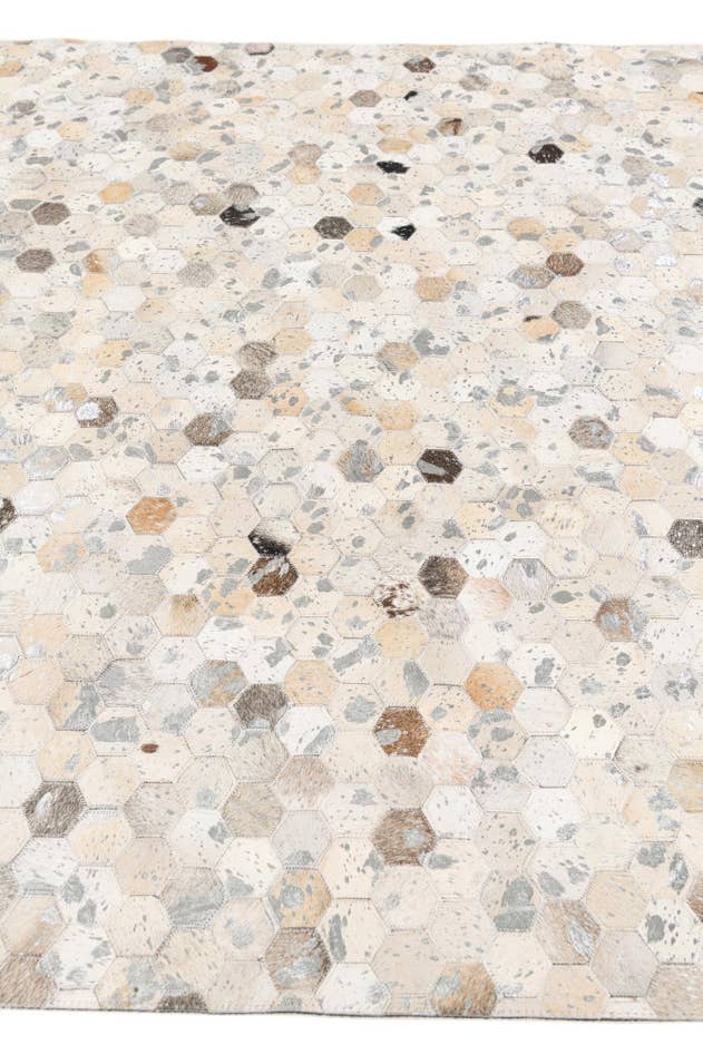 Detail image of 5' 1 x 8' Cowhide Stocks Rug