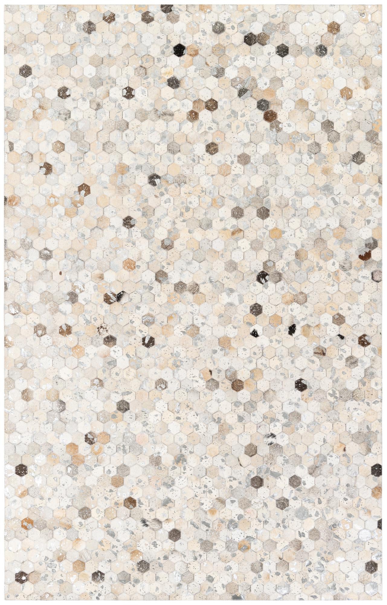 5' 1 x 8' Cowhide Stocks Rug