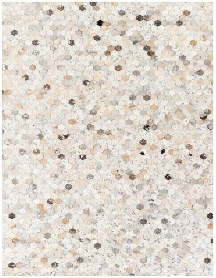 Detail image of 5' 1 x 8' Cowhide Stocks Rug