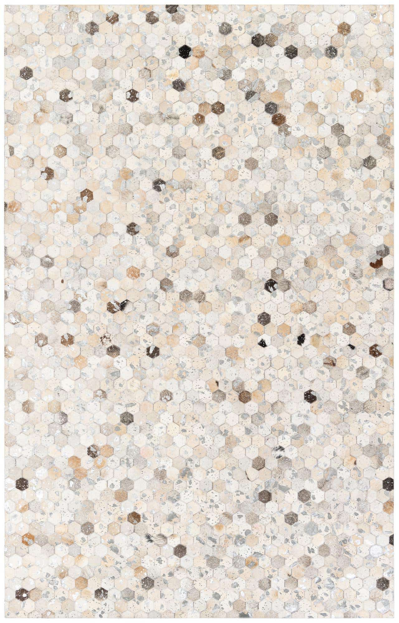 5' 1 x 8' Cowhide Stocks Rug