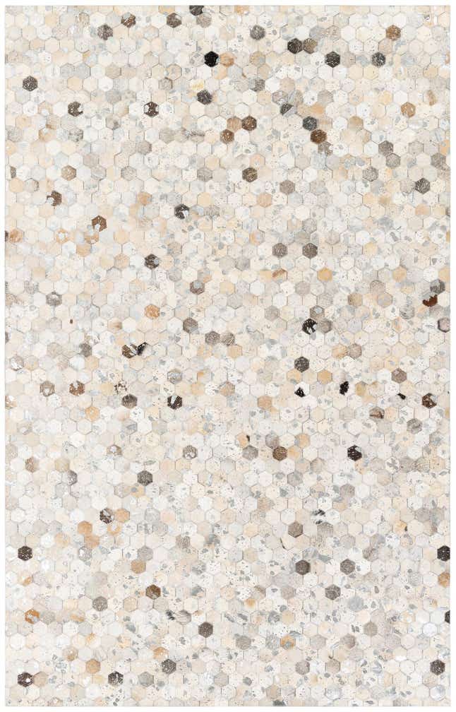 5' 1 x 8' Cowhide Stocks Rug