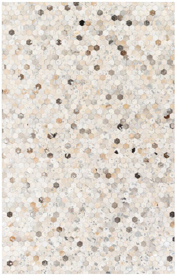 Detail image of 5' 1 x 8' Cowhide Stocks Rug
