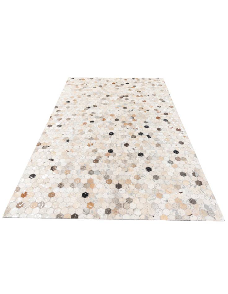 Detail image of 5' 1 x 7' 11 Cowhide Stocks Rug