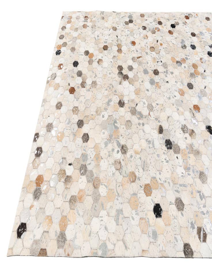 Detail image of 5' 1 x 7' 11 Cowhide Stocks Rug