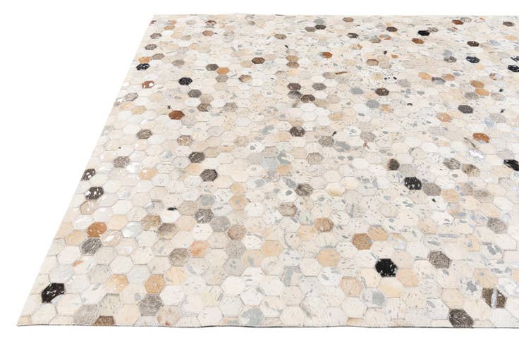 Detail image of 5' 1 x 7' 11 Cowhide Stocks Rug