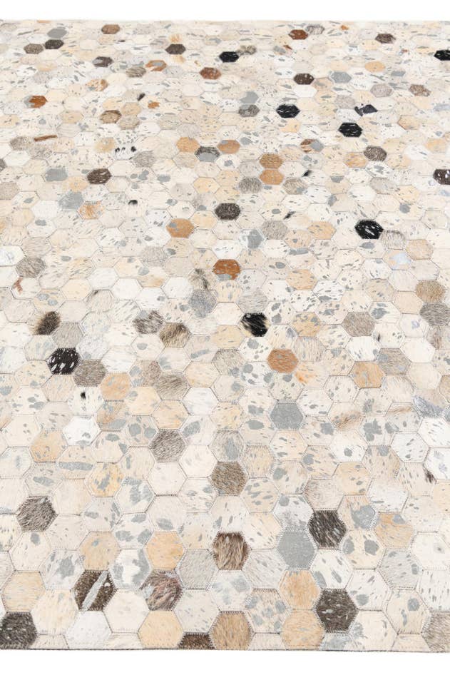 Detail image of 5' 1 x 7' 11 Cowhide Stocks Rug