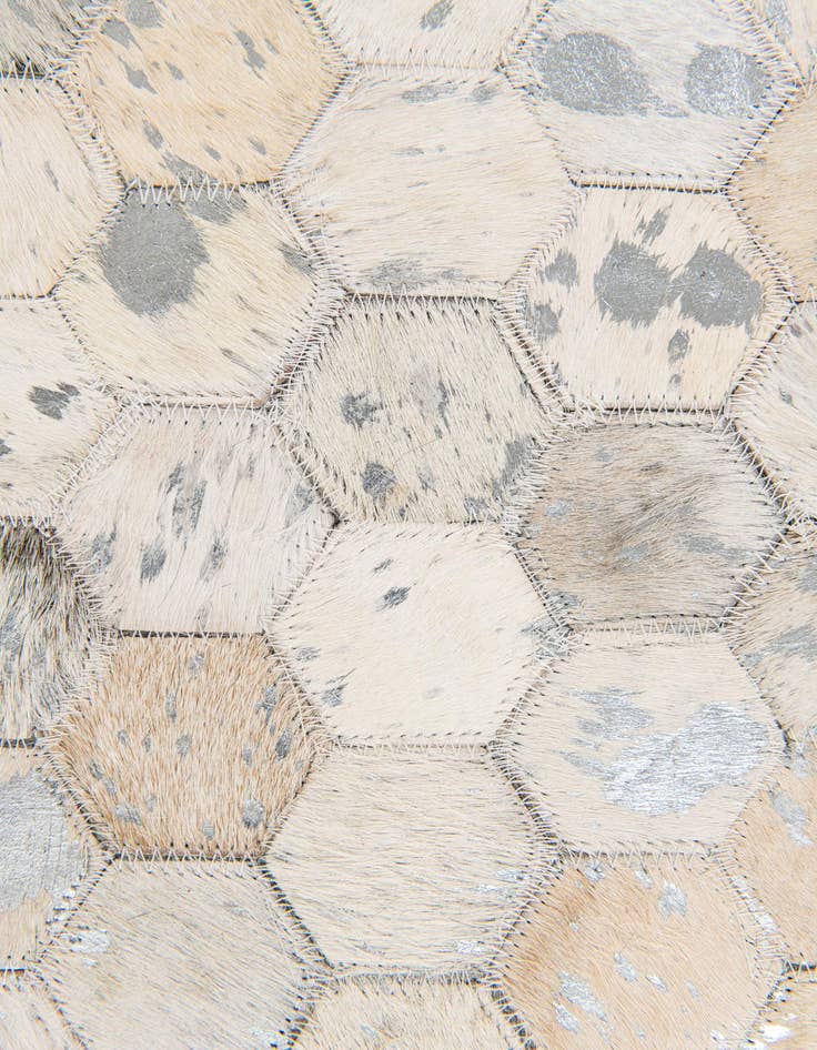 Detail image of 5' 1 x 7' 11 Cowhide Stocks Rug