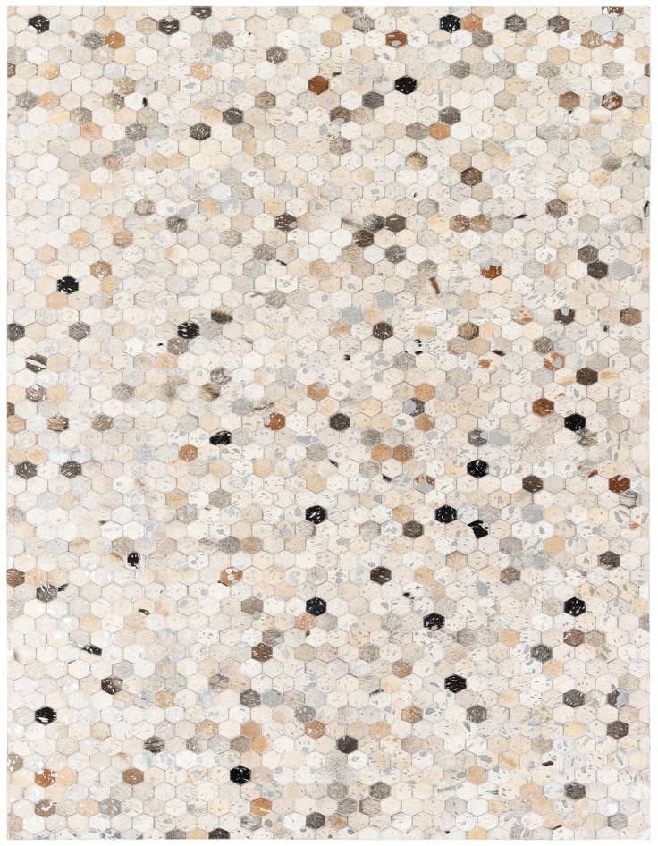Detail image of 5' 1 x 7' 11 Cowhide Stocks Rug