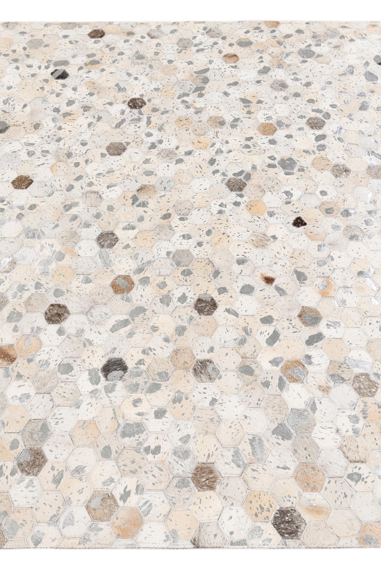5' 1 x 8' Cowhide Stocks Rug