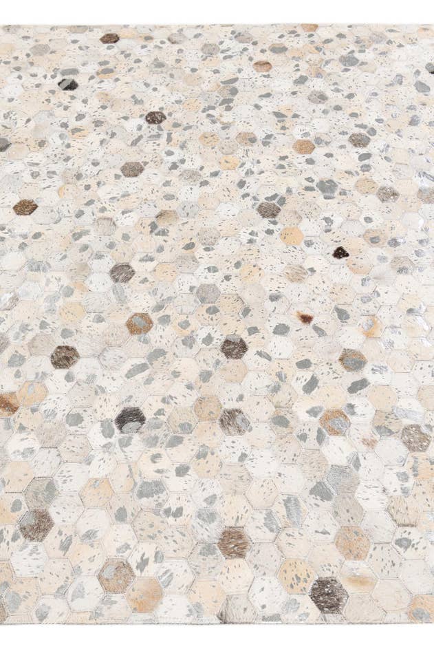 Detail image of 5' 1 x 8' Cowhide Stocks Rug