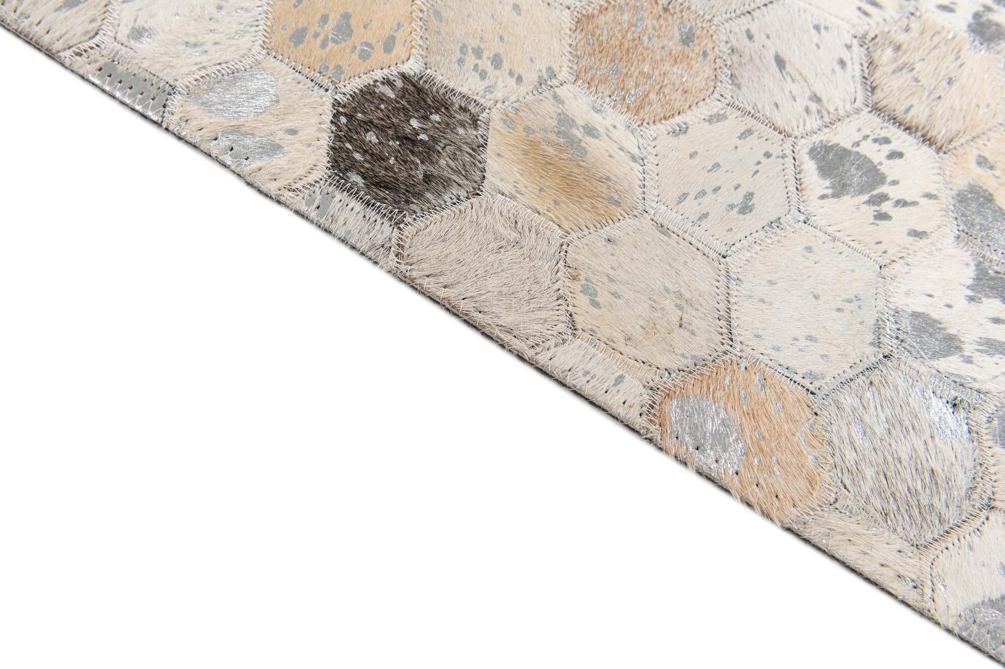 5' 1 x 8' Cowhide Stocks Rug