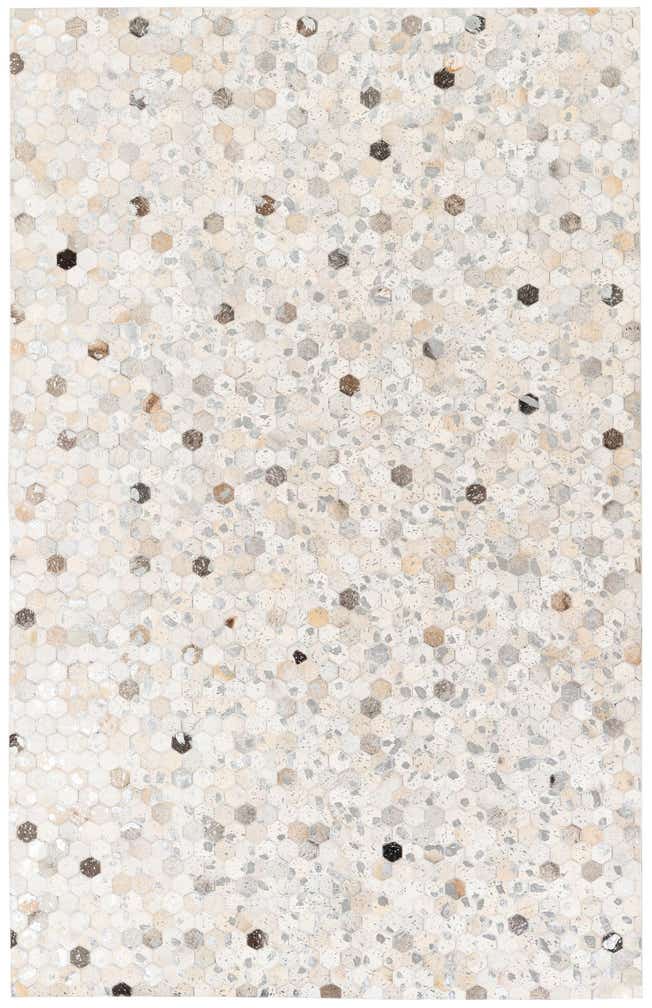 5' 1 x 8' Cowhide Stocks Rug