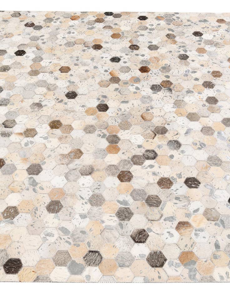 Detail image of 5' x 8' Cowhide Stocks Rug