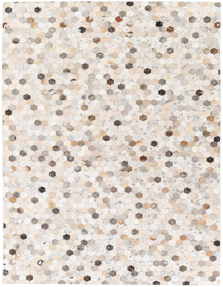 Detail image of 5' x 8' Cowhide Stocks Rug