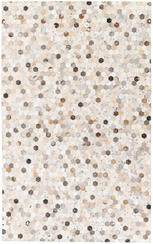 Detail image of 5' x 8' Cowhide Stocks Rug