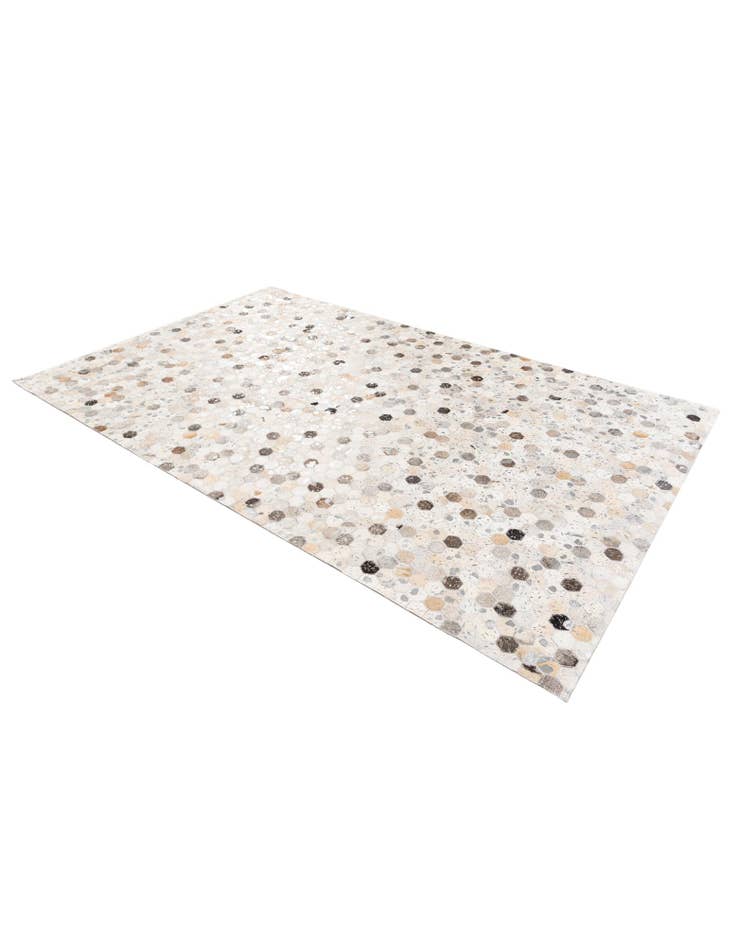 Detail image of 5' 1 x 8' 2 Cowhide Stocks Rug