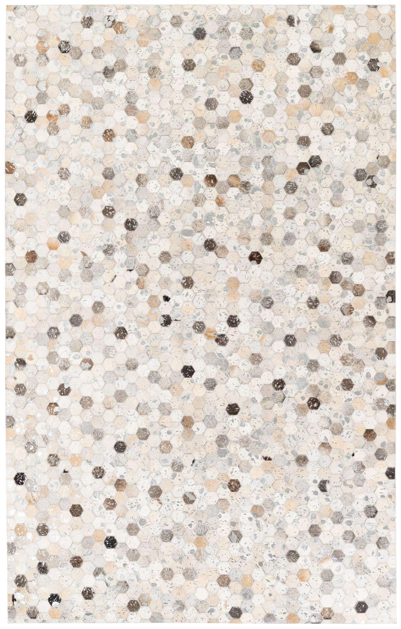 5' 1 x 8' 2 Cowhide Stocks Rug