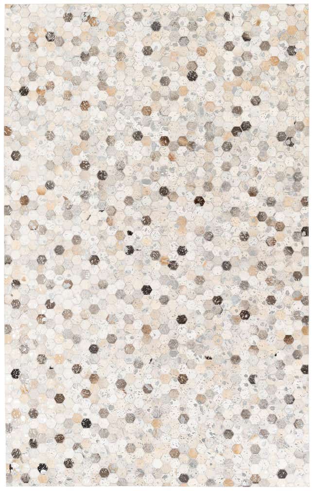 5' 1 x 8' 2 Cowhide Stocks Rug