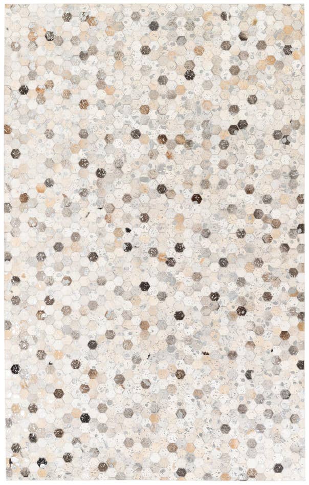 Detail image of 5' 1 x 8' 2 Cowhide Stocks Rug