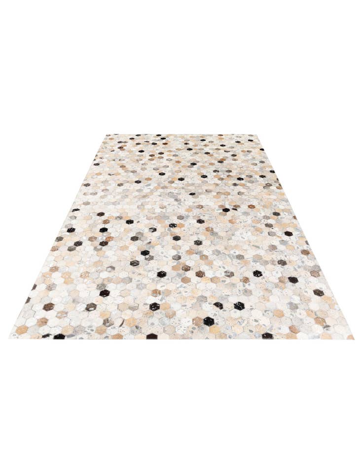 Detail image of 5' x 8' Cowhide Stocks Rug