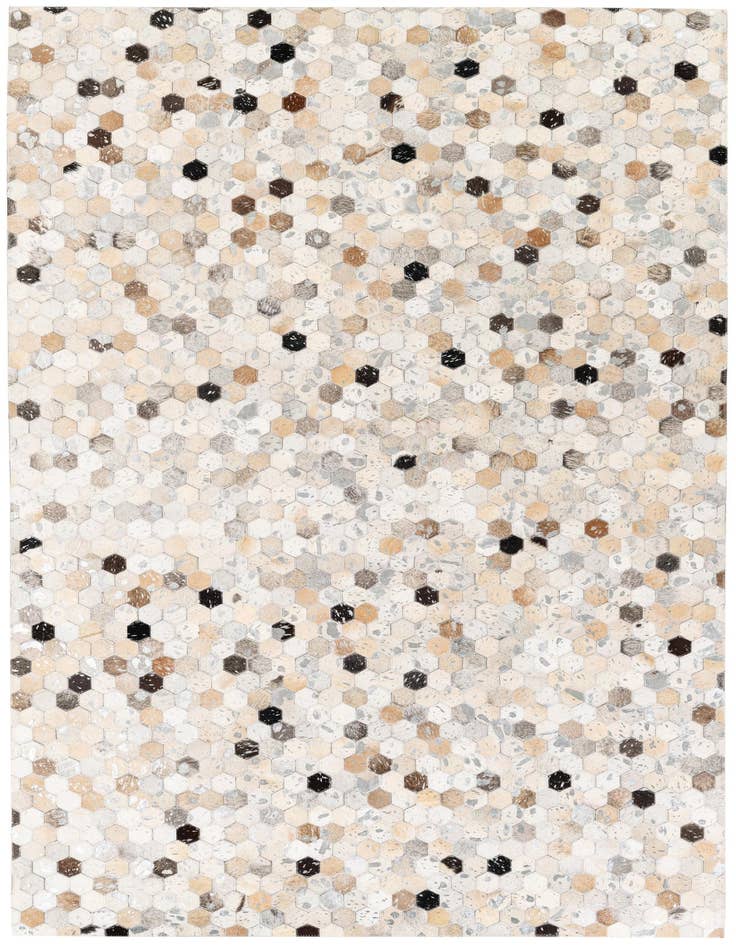 Detail image of 5' x 8' Cowhide Stocks Rug