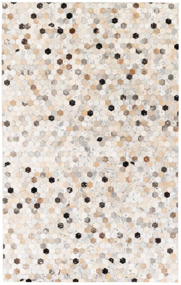 Detail image of 5' x 8' Cowhide Stocks Rug