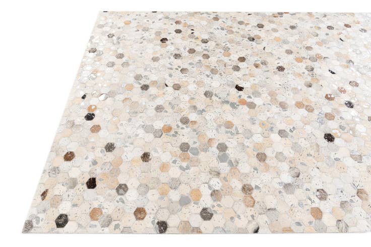 Detail image of 5' x 8' Cowhide Stocks Rug