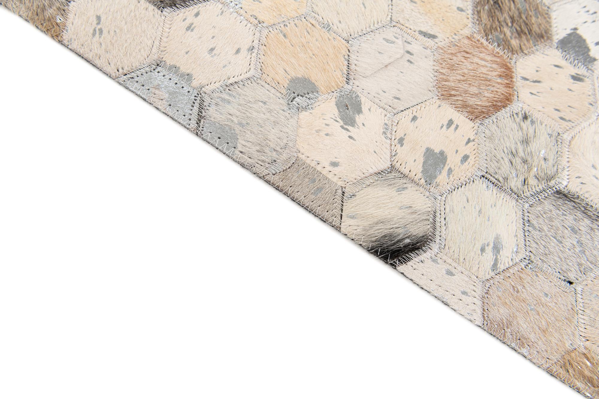 5' x 8' Cowhide Stocks Rug