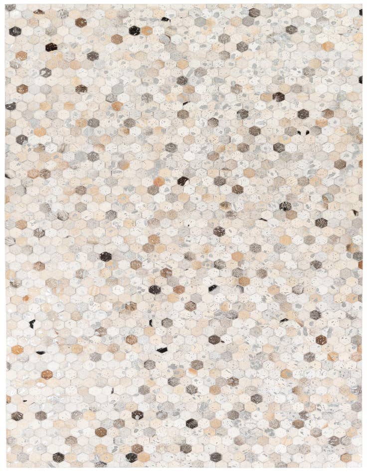 Detail image of 5' x 8' Cowhide Stocks Rug