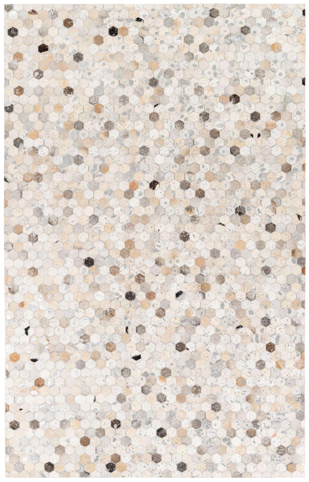 5' x 8' Cowhide Stocks Rug