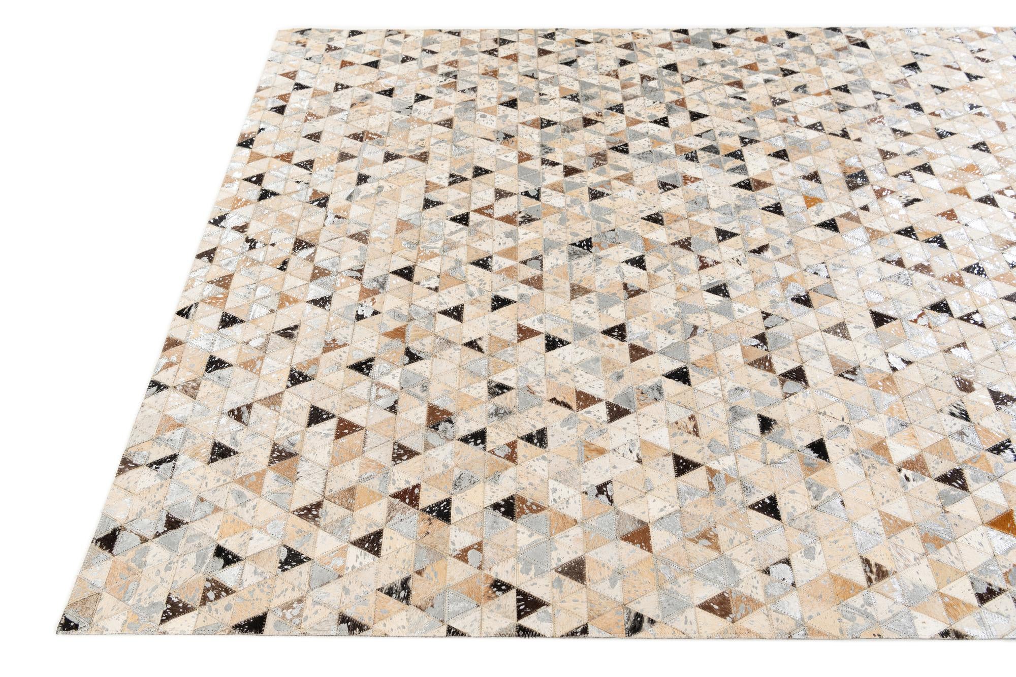 5' 4 x 7' 6 Cowhide Stocks Rug