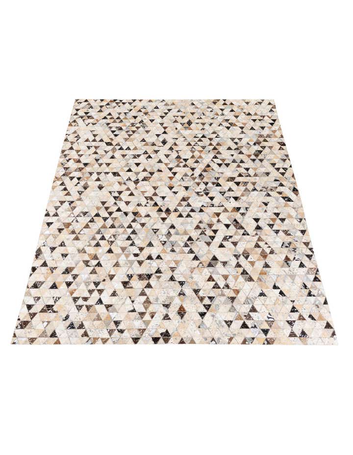 5' 2 x 7' 7 Cowhide Stocks Rug