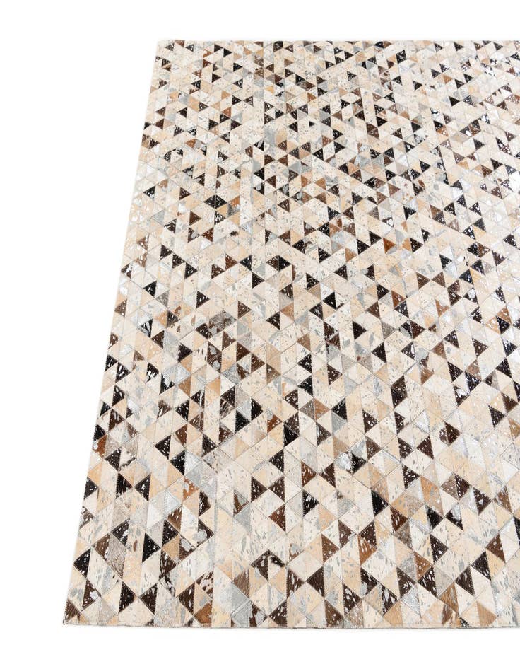 Detail image of 5' 2 x 7' 7 Cowhide Stocks Rug