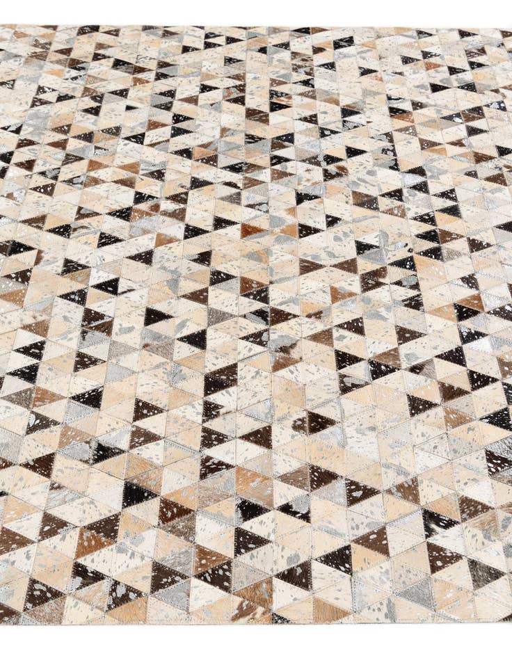 Detail image of 5' 2 x 7' 7 Cowhide Stocks Rug