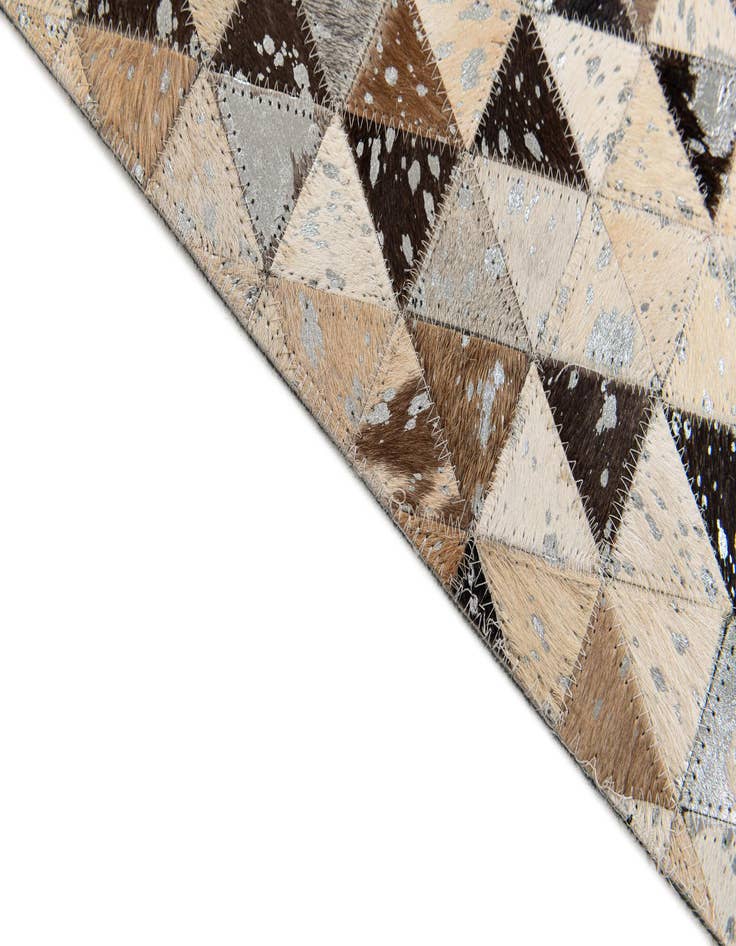 Detail image of 5' 2 x 7' 7 Cowhide Stocks Rug