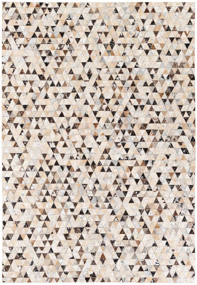 Detail image of 5' 2 x 7' 7 Cowhide Stocks Rug
