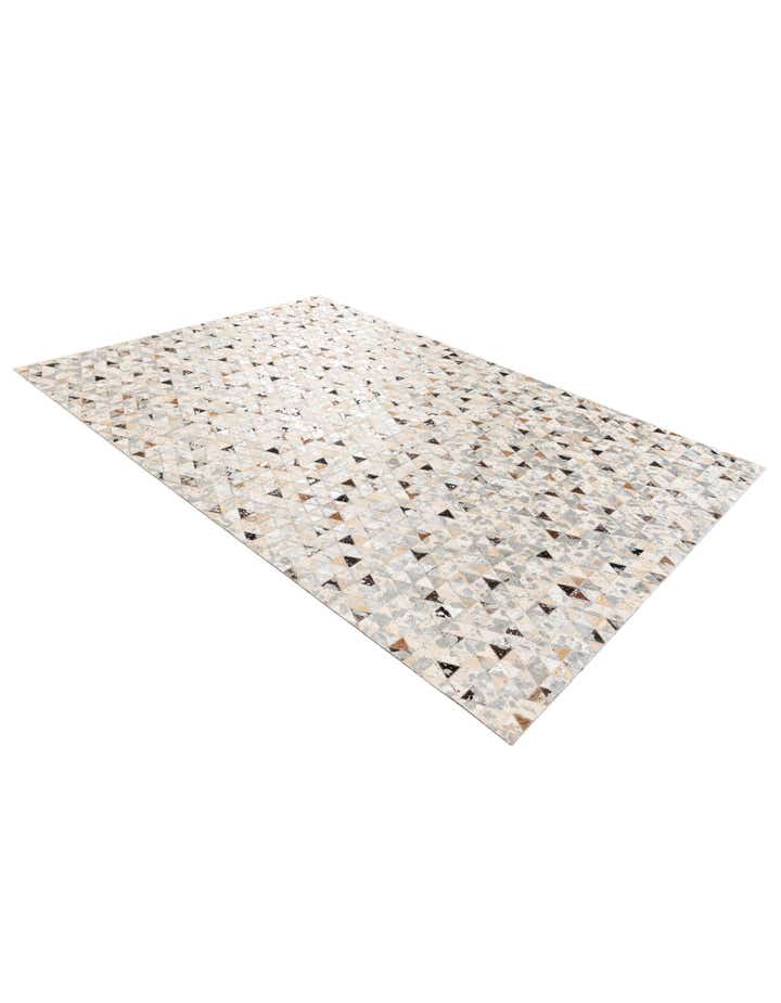 5' 3 x 7' 7 Cowhide Stocks Rug