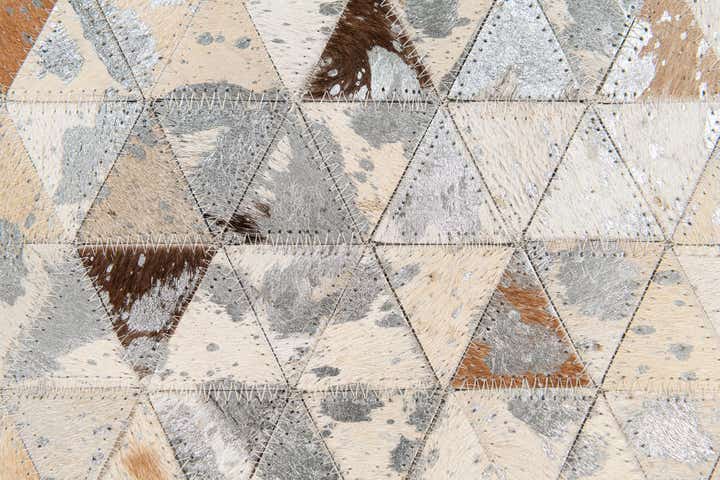 5' 3 x 7' 7 Cowhide Stocks Rug