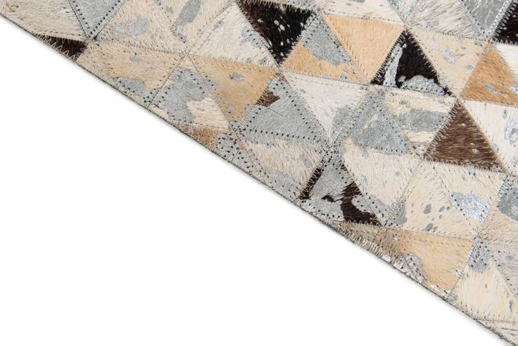 Detail image of 5' 3 x 7' 5 Cowhide Stocks Rug