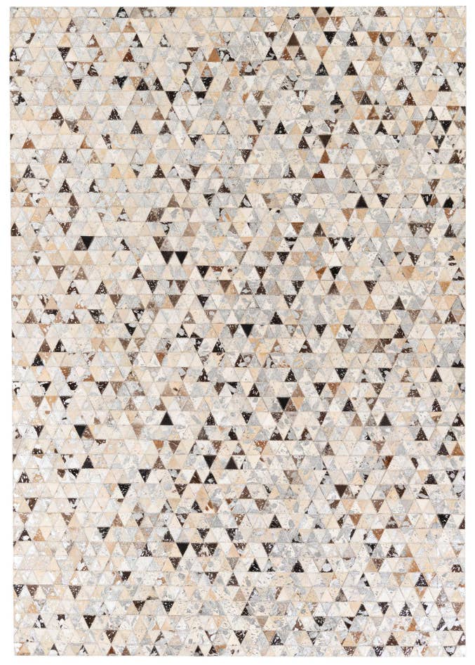Detail image of 5' 3 x 7' 5 Cowhide Stocks Rug