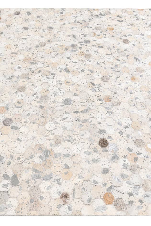 Detail image of 5' 1 x 8' Cowhide Stocks Rug