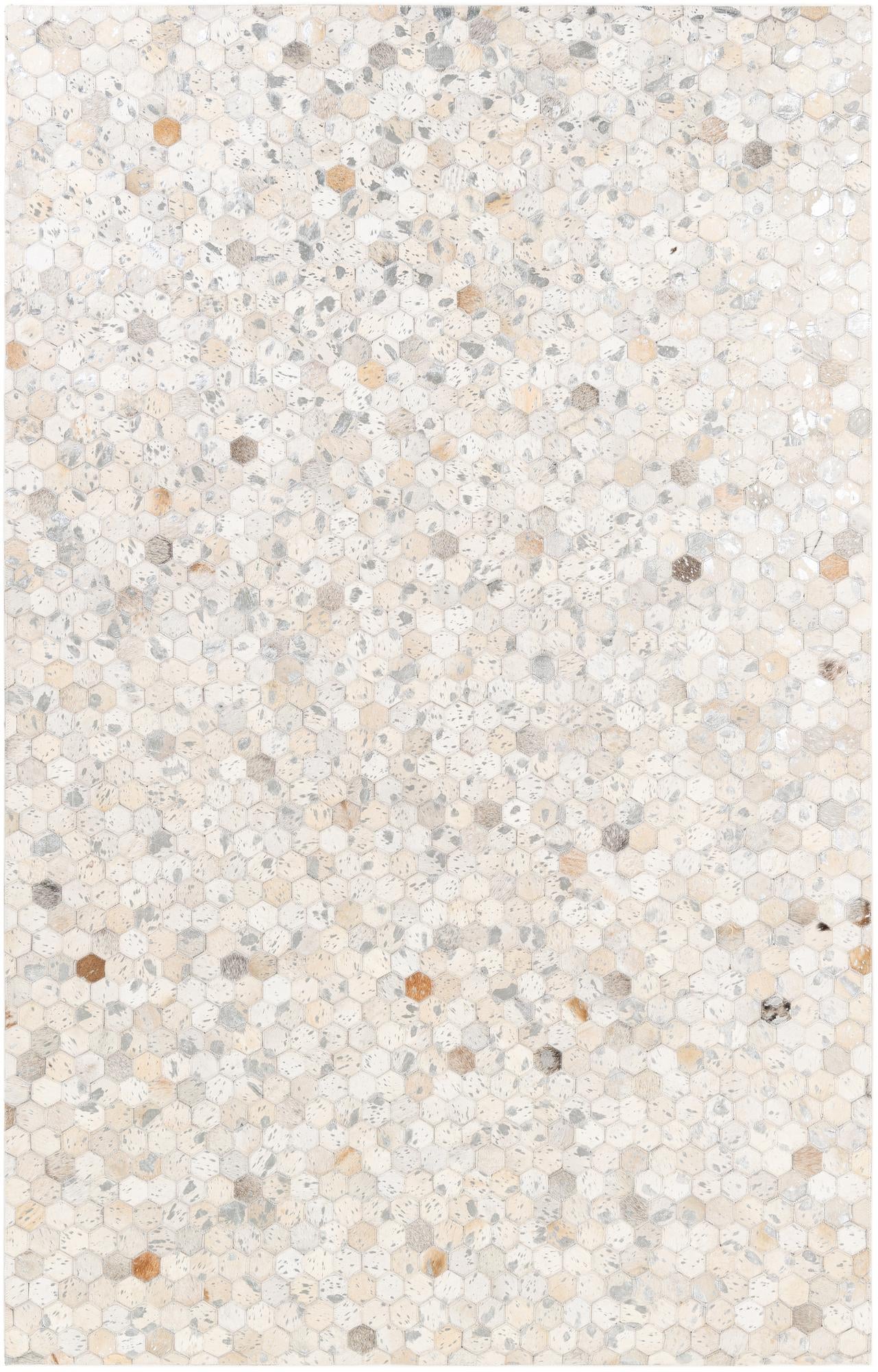5' 1 x 8' Cowhide Stocks Rug
