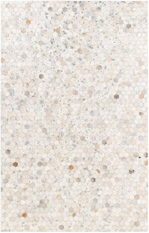 Detail image of 5' 1 x 8' Cowhide Stocks Rug