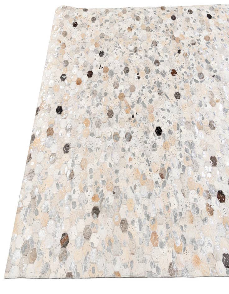 Detail image of 5' x 8' Cowhide Stocks Rug