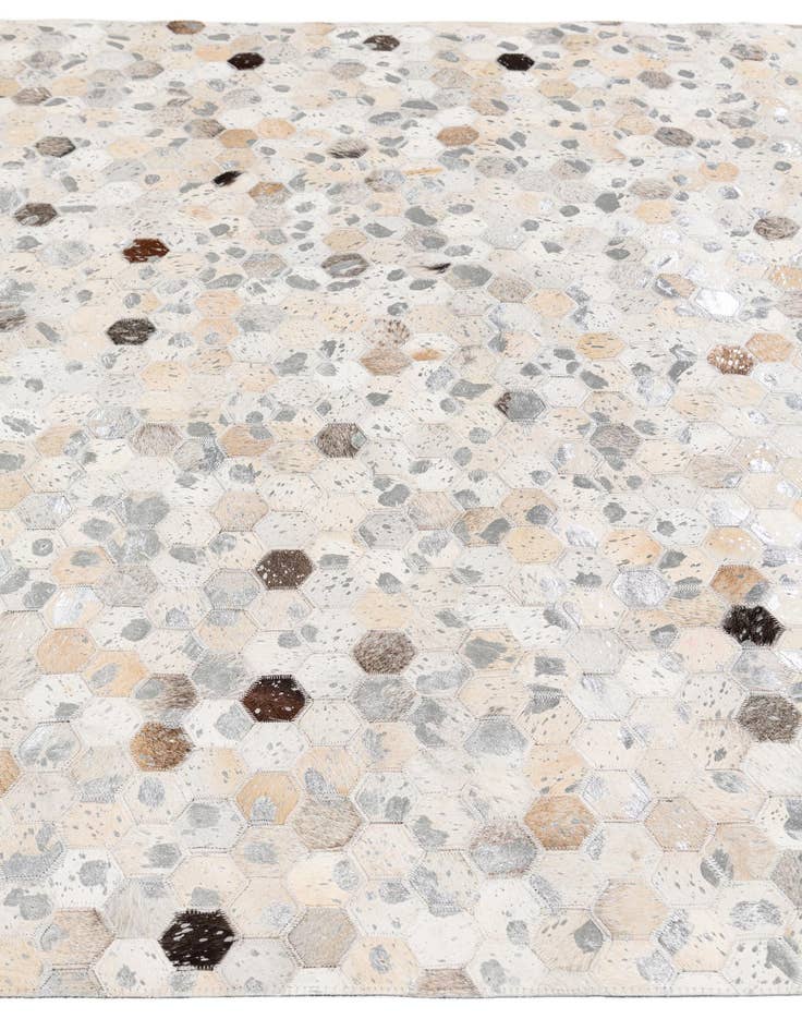 Detail image of 5' x 8' Cowhide Stocks Rug