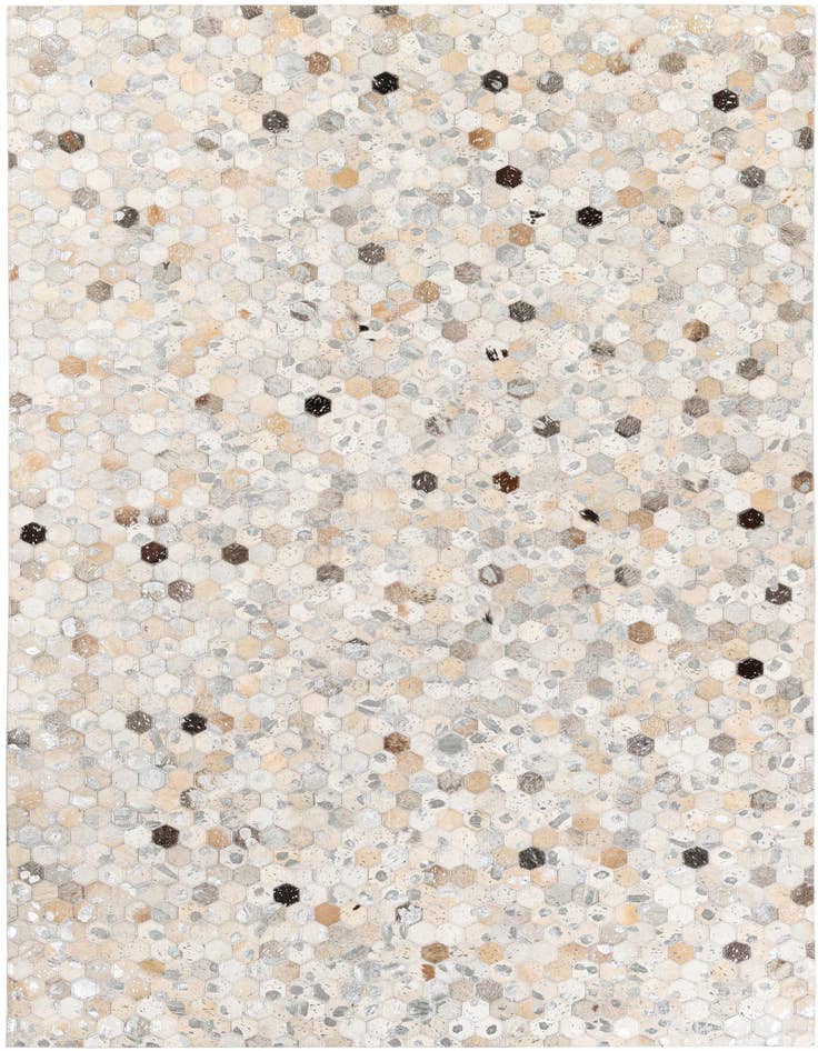 Detail image of 5' x 8' Cowhide Stocks Rug