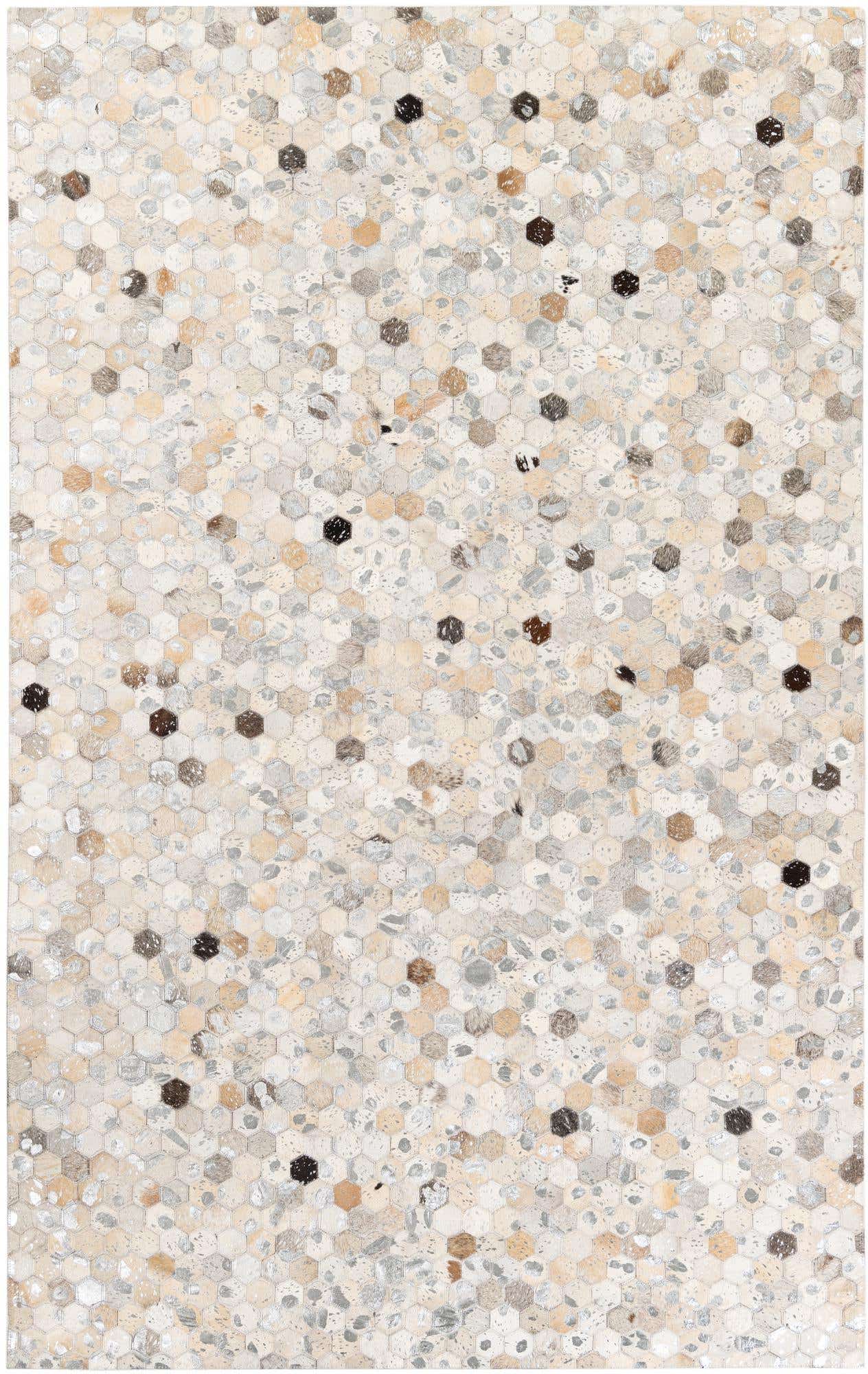 5' x 8' Cowhide Stocks Rug