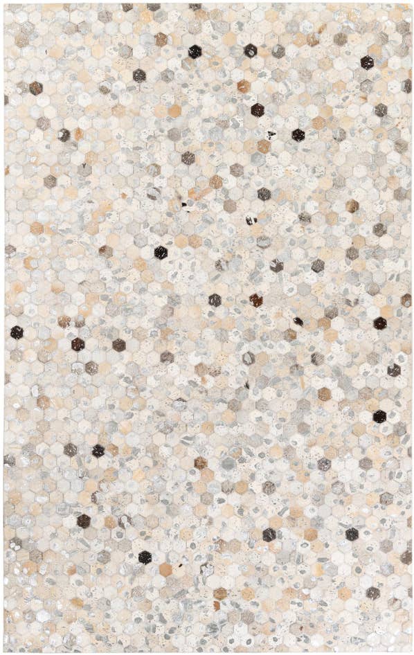 Detail image of 5' x 8' Cowhide Stocks Rug