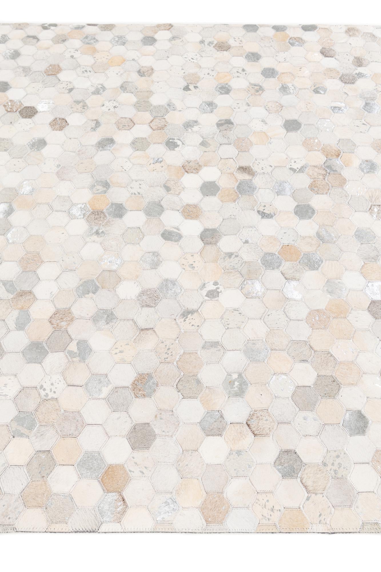 5' x 7' 11 Cowhide Stocks Rug