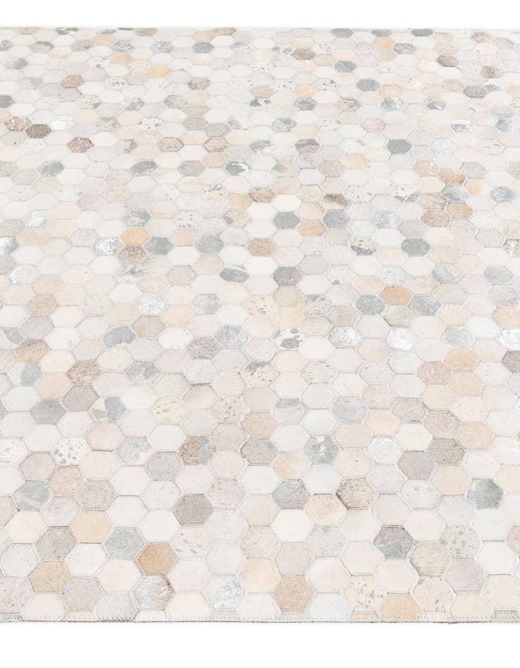 Detail image of 5' x 7' 11 Cowhide Stocks Rug